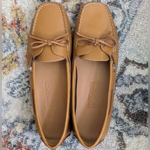 Salvatore Ferragamo Leather Boat Shoes - 9B